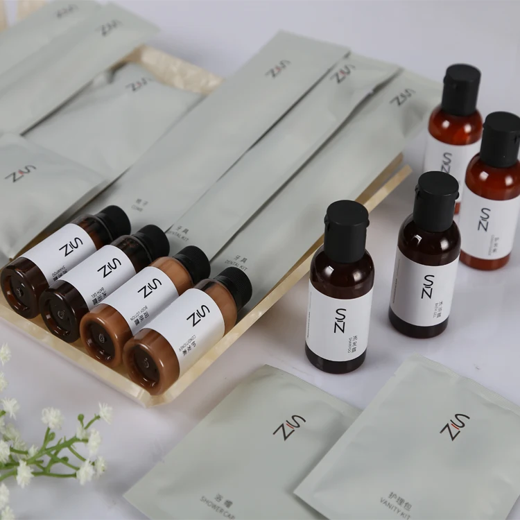 30ml Plastic Bottles 5 Star Bathroom Hotel Amenity Bottle Shampoo Design Luxury High End 30ml Hotel Shampoo Size Bottle Only