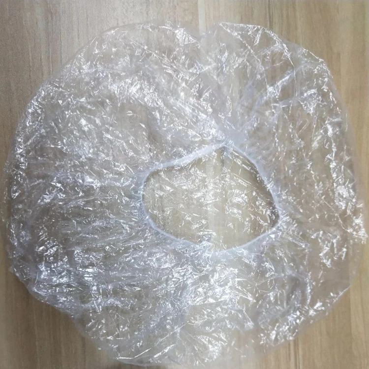 Gorro de ducha desechable de plástico biodegradable HDPE de calidad, ecológico, certificado ISO CE SGS, para hoteles, spas, prevención de polvo en limpieza