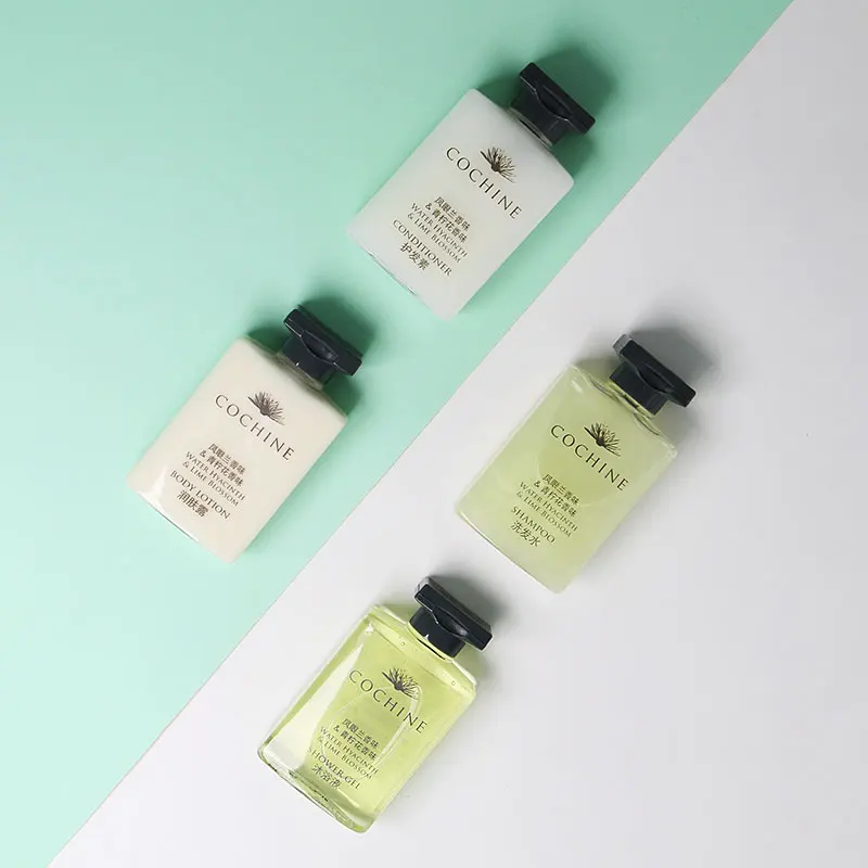 Flacon d'accessoires de salle de bain d'h&ocirc;tel 50 ml Shampooing Gel Douche Apr&egrave;s-shampooing Lait pour le corps