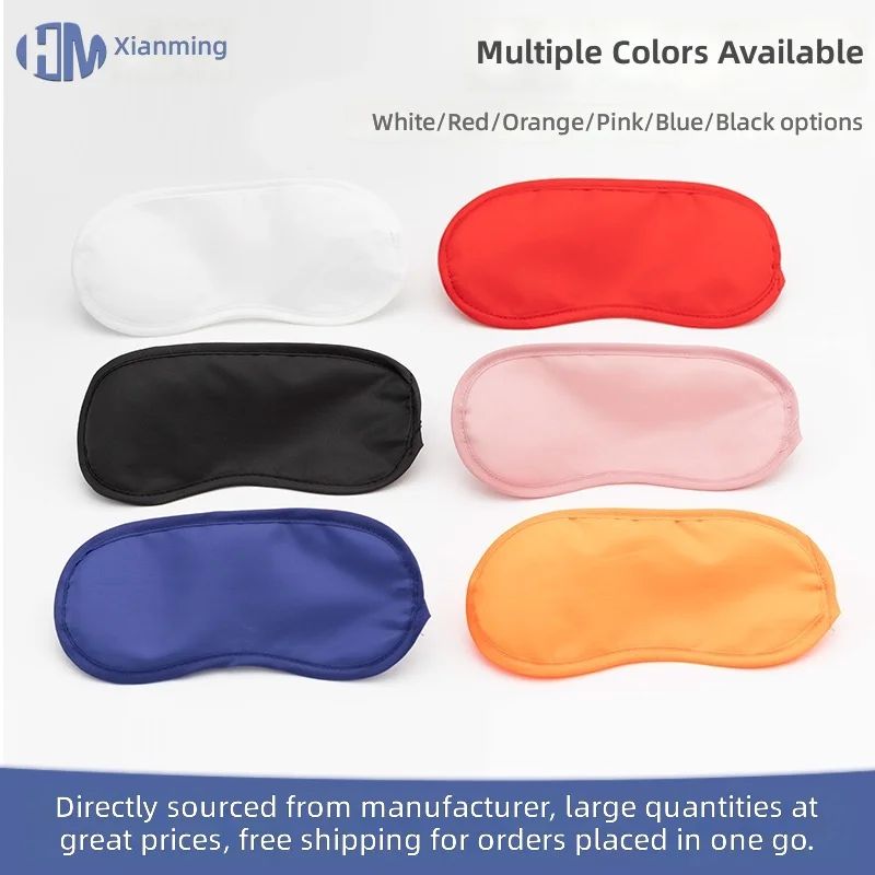 Custom Soft Comfortable Sleeping Eye Patch Earplug Set Hotel Airline Travel Disposable Eye Mask