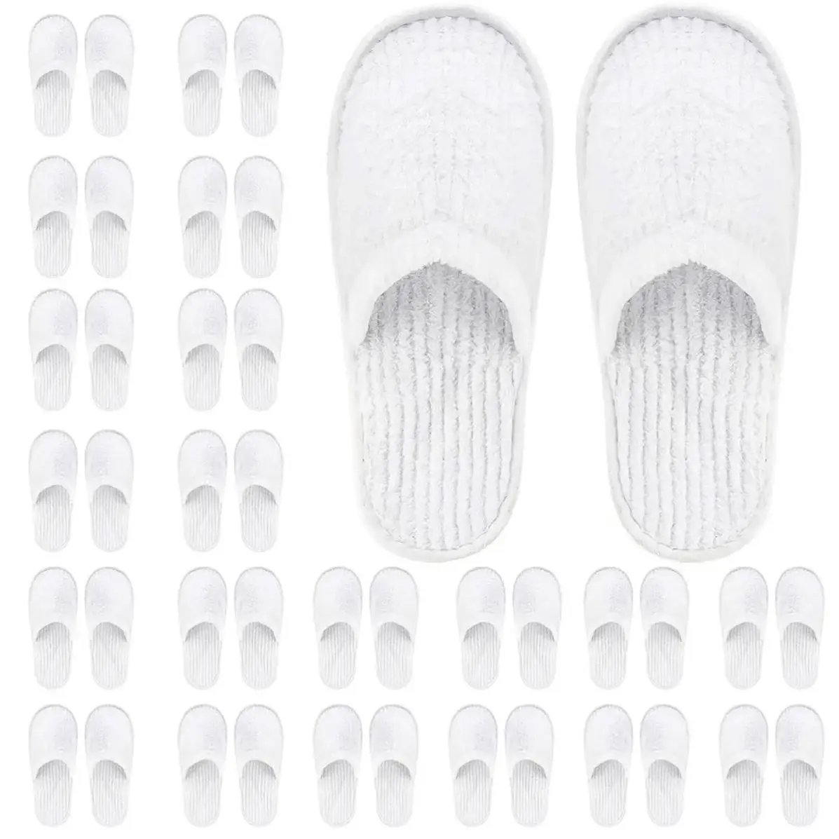 Custom Cozy Coral Fleece Footwear Slippers Reusable And Washable For Home Hotel Spa Parties Festivals