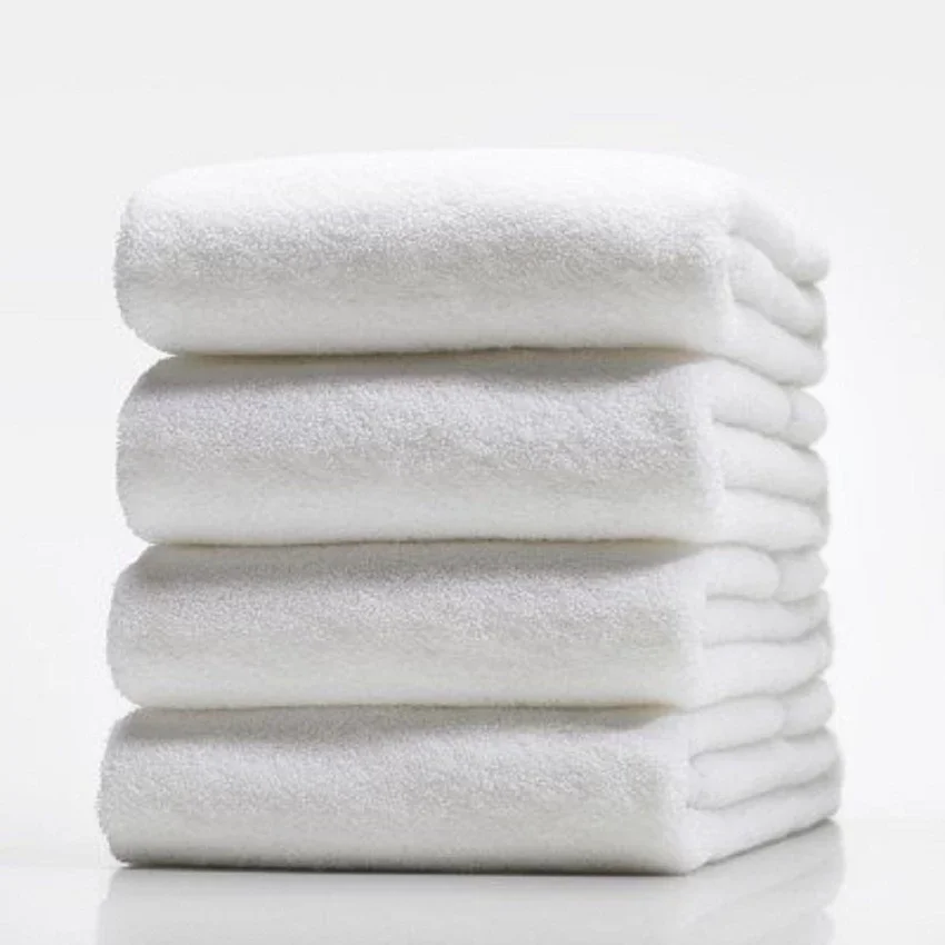 Serviette de bain et de visage en gaufrette 100 % coton, tricot&eacute;e douce, personnalisable pour h&ocirc;tels, compress&eacute;e, faible peluche