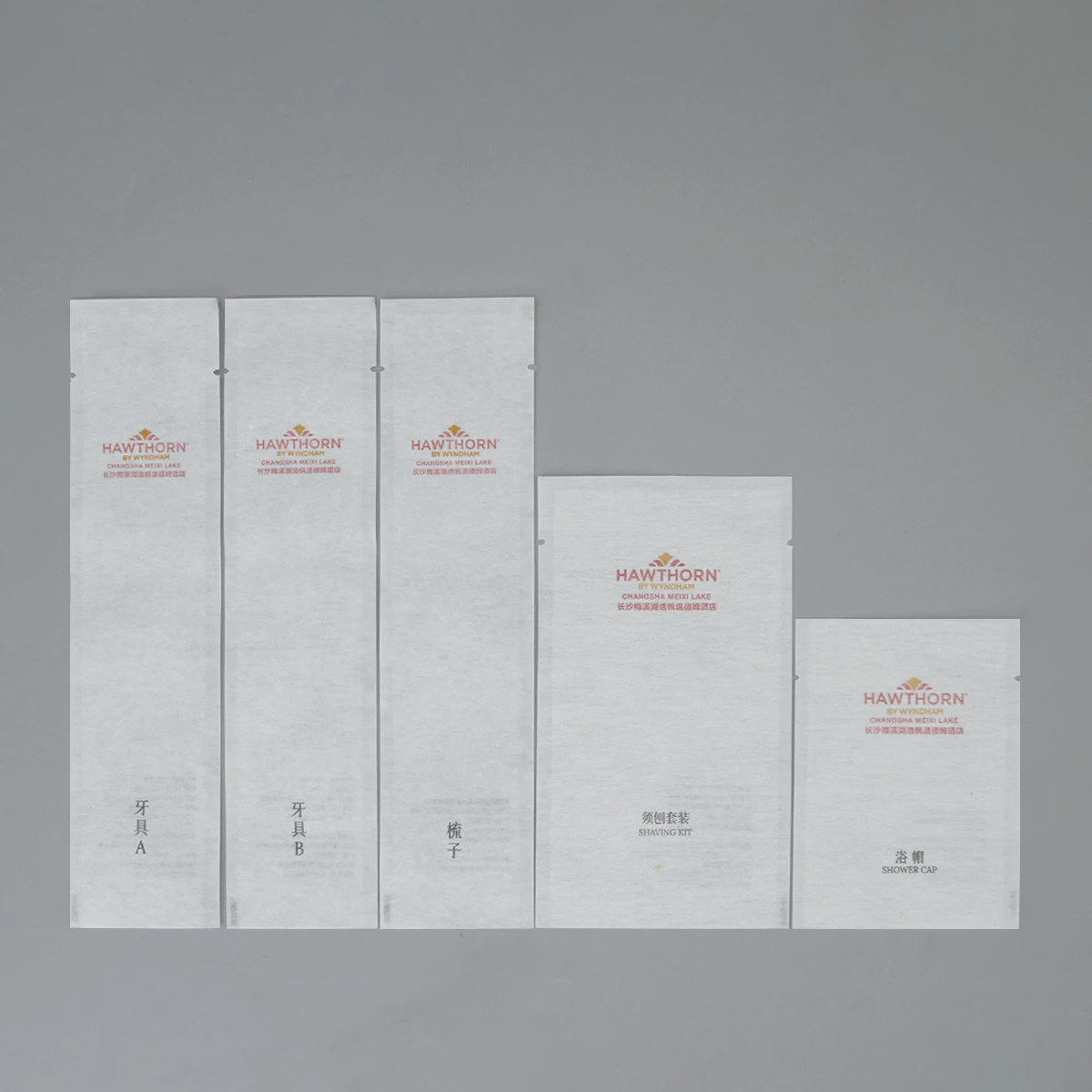 5-star Eco-friendly Hotel Amenities Dry Kit In Kraft Paper Guests' Essentials
