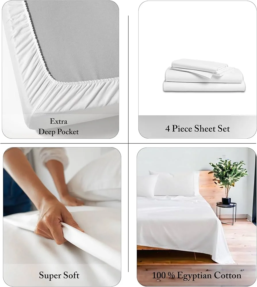 5-star Luxury Hotel Embroidery Cotton Duvet Bedding Set King Size 300tc-home & Living