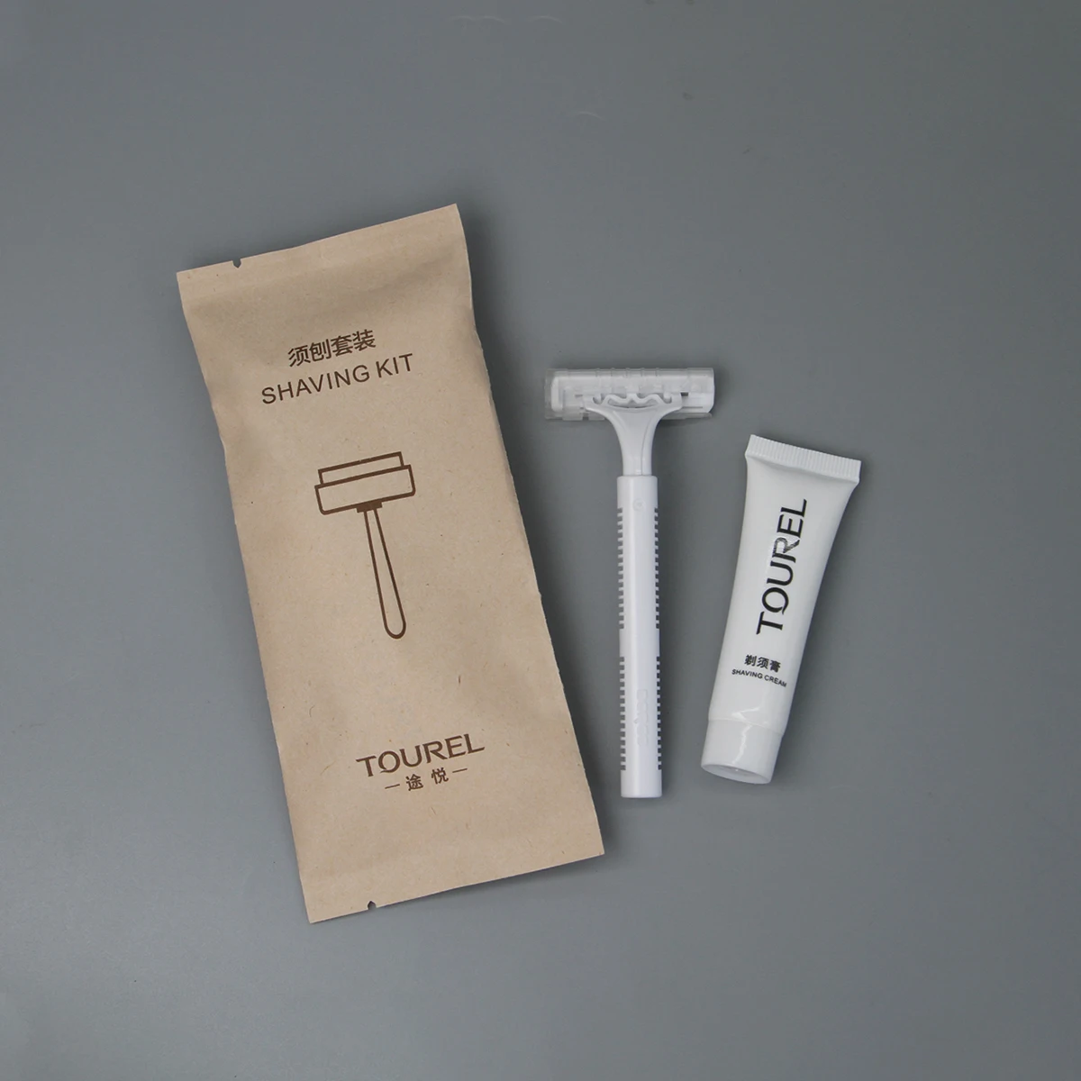 Articles de toilette de luxe pour hôtel sous marque privée, accessoires de salle de bain écologiques avec sac recyclable pour hôtels