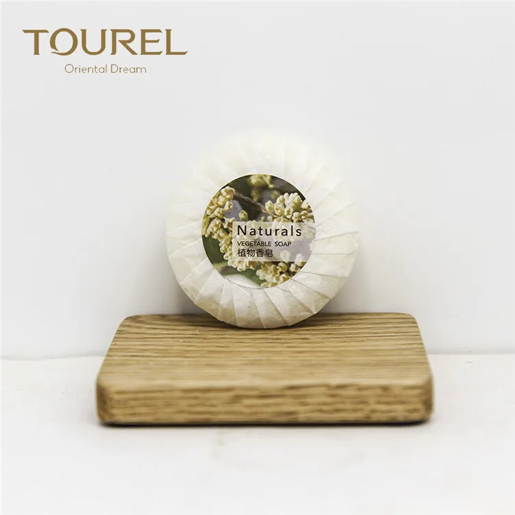 Tourel Supplies Cheap Price Small Hotel Round Soap Personal Wrappers Fragrance-free Eco Friendly Certified Hotel Mini Soap