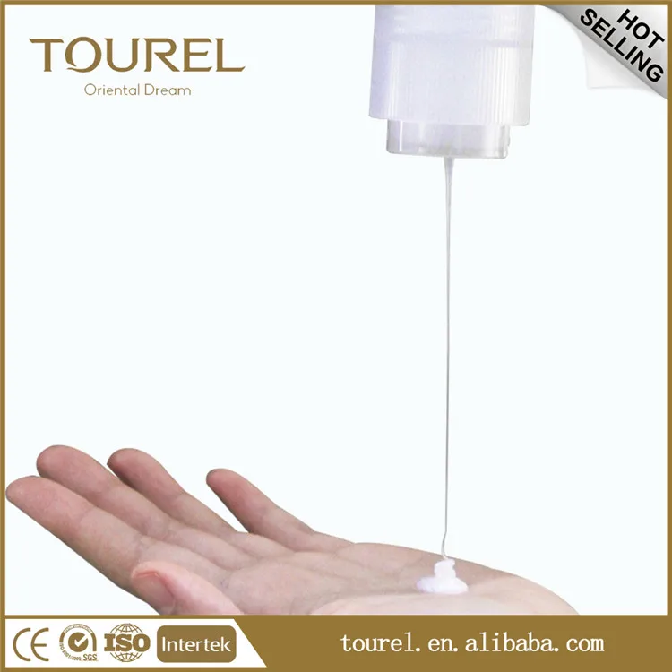 Tourel Brand Luxury Empty Bottle Plastic Soap Liquid Dispenser For Shower Gel Hotel