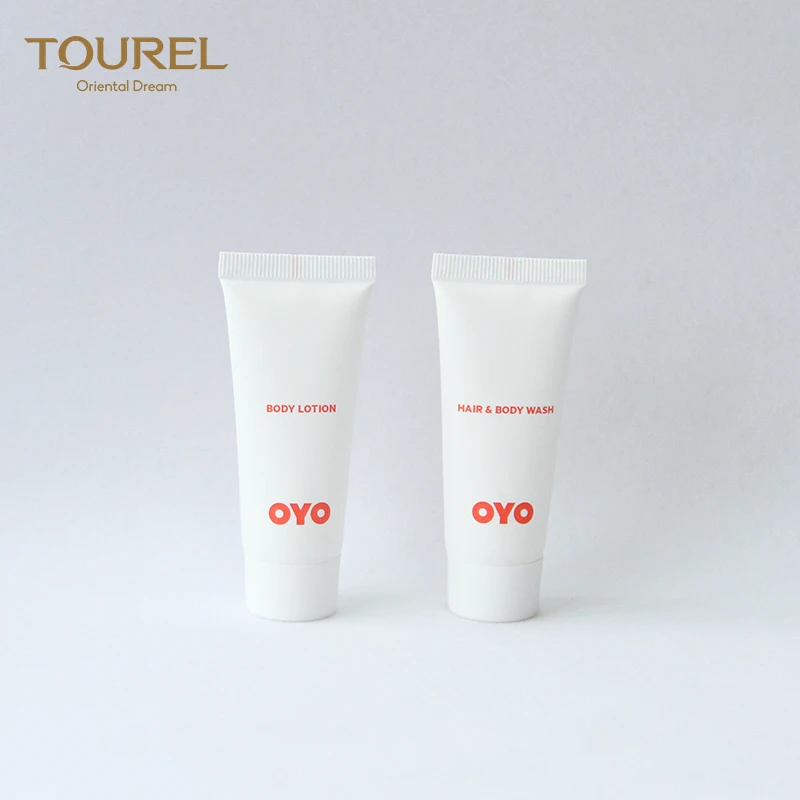 Oyo简约设计浴室配件酒店洗发水和沐浴露管