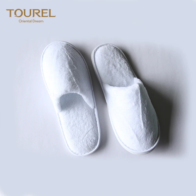 Peignoirs de bain en éponge en lin d'hôtel de luxe personnalisés, pantoufles d'intérieur en coton pour femmes en gros, pantoufles d'intérieur sexy pour l'hiver