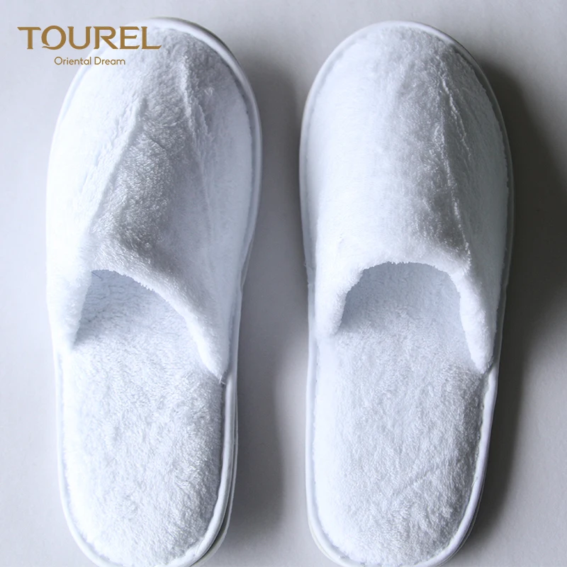 Peignoirs de bain en éponge en lin d'hôtel de luxe personnalisés, pantoufles d'intérieur en coton pour femmes en gros, pantoufles d'intérieur sexy pour l'hiver
